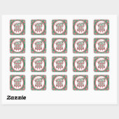 Werelds Grootste Verjaardagsfeestentoonstelling Vierkante Sticker (Vel)