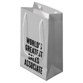 Werelds grootste verkoopmedewerker klein cadeauzakje (Voorkant Gekanteld)