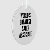 Werelds grootste verkoopmedewerker ornament (voorkant)