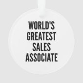 Werelds grootste verkoopmedewerker ornament (achterkant)