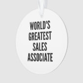 Werelds grootste verkoopmedewerker ornament (voorkant)