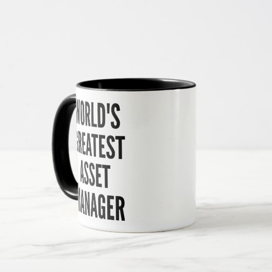 Werelds grootste vermogensbeheerder mok (Voorkant links)