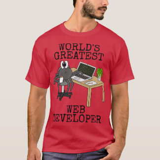 Werelds grootste webontwikkelaar Spider Funny T-shirt
