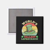Werelds hoogste kabouter Iers grappig St. Patrick Magneet (Voorkant / Achterkant)
