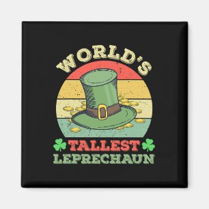 Werelds hoogste kabouter Iers grappig St. Patrick Magneet
