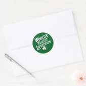 Werelds hoogste kabouter Ierse St. Patrick's Day Ronde Sticker (Envelop)