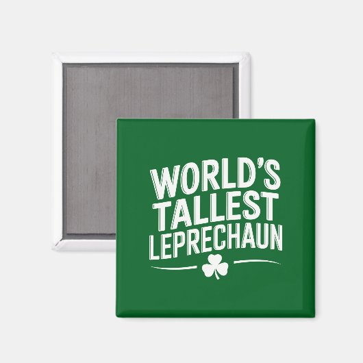 Werelds hoogste kabouter St. Patrick's Day Magneet (Voorkant / Achterkant)