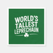Werelds hoogste kabouter St. Patrick's Day Servet (Voorkant)