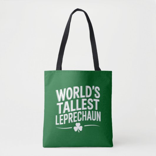 Werelds hoogste kabouter St. Patrick's Day Tote Bag (Voorkant)