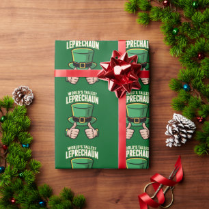 Werelds hoogste Leprechaun Grappige Ierse humor Cadeaupapier