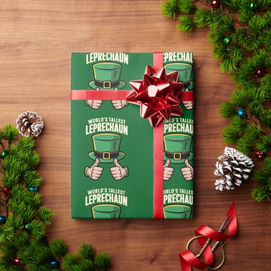 Werelds hoogste Leprechaun Grappige Ierse humor Cadeaupapier (Feestdagen Geschenken)