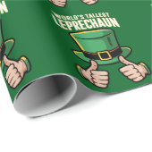 Werelds hoogste Leprechaun Grappige Ierse humor Cadeaupapier (Rol Hoek)