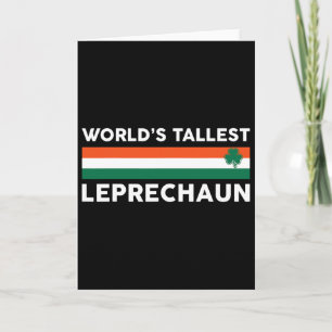 Werelds hoogste Leprechaun - Ierse Shamrock St. Pa Kaart