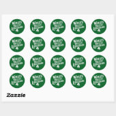 Werelds hoogste Leprechaun Ierse St. Patrick's Dag Ronde Sticker (Vel)
