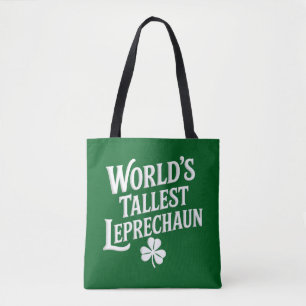 Werelds hoogste Leprechaun Ierse St. Patrick's Dag Tote Bag