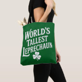 Werelds hoogste Leprechaun Ierse St. Patrick's Dag Tote Bag (Dichtbij)