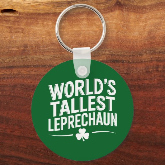 Werelds hoogste Leprechaun St. Patrick's Day Sleutelhanger (Voorkant)