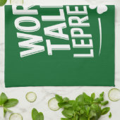 Werelds hoogste Leprechaun St. Patrick's Day Theedoek (Gevouwen)