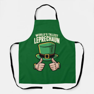 Werelds Langste Leprechaun Grappige Ierse Humor Schort