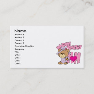 werelds liefste moeder teddybeer ontwerp contactkaartje