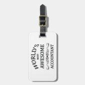 Werelds meest fantastische accountant bagagelabel (Voorkant verticaal)