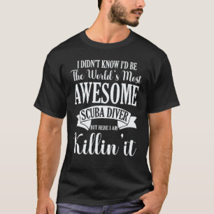Werelds meest geweldige duiker waardering trots t-shirt