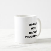 Werelds meest stoere programmeur koffiemok (Voorkant rechts)