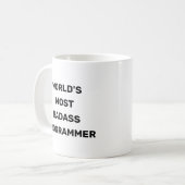 Werelds meest stoere programmeur koffiemok (Voorkant links)