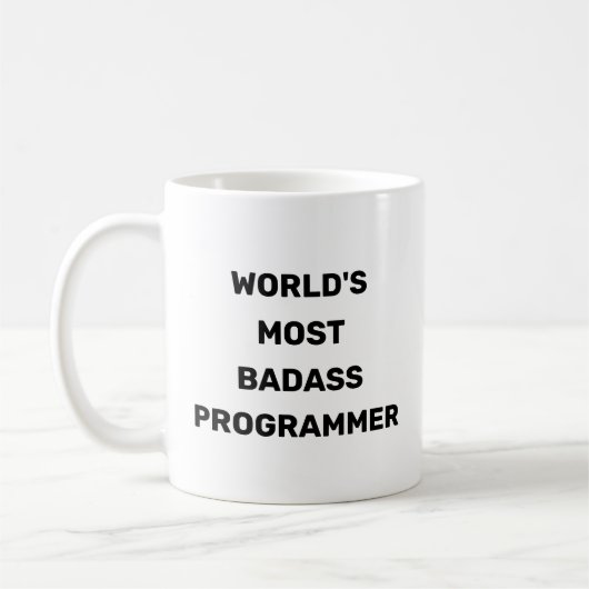Werelds meest stoere programmeur koffiemok (Links)