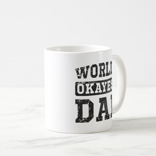  wereld's Okayest Dad Classic Mok (Voorkant rechts)