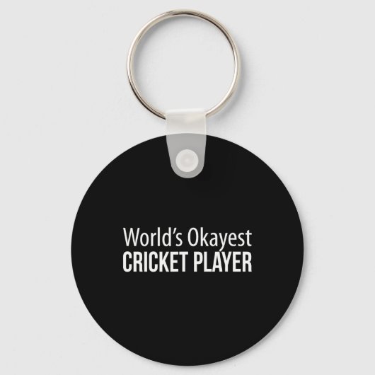 Werelds Oké Cricketspeler - Sleutelhanger (Voorkant)