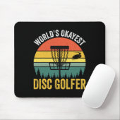 Werelds Oké Disc Golfer _1  Muismat (Met muis)