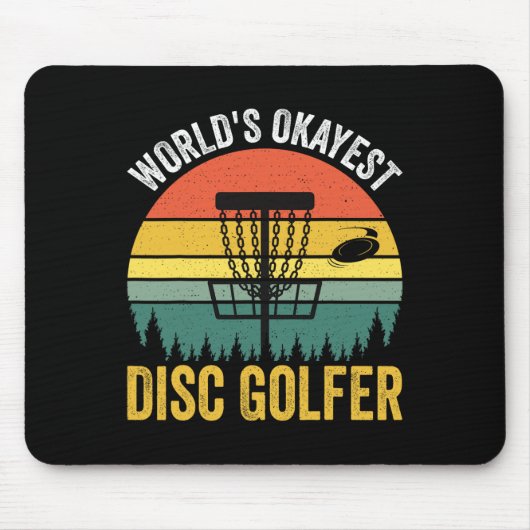 Werelds Oké Disc Golfer _1  Muismat (Voorkant)