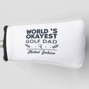 Werelds Oké Golf Papa Aangepaste Naam Ontwerp Golfheadcover
