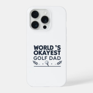 Werelds Oké Golf Papa Vintage Embleem iPhone 15 Pro Case