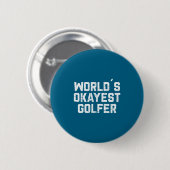 Werelds Oké Golfspeler Funny Golf Golf Grap Vader Ronde Button 5,7 Cm (Voorkant /achterkant)