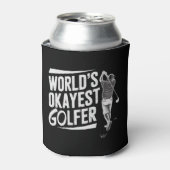 Werelds Oké Golfspeler Funny Golf Liefhebber Golfe Blikjeskoeler (Blikje Voorkant)