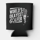 Werelds Oké Golfspeler Funny Golf Liefhebber Golfe Blikjeskoeler (Voorkant)