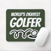 Werelds Oké golfspeler grappige muismat cadeau (Met muis)