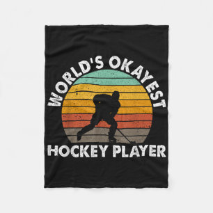 Werelds Oké Hockey Speler Olympisch IJshockey Fleece Deken