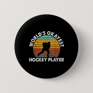 Werelds Oké Hockeyspeler Olympisch IJshockey Ronde Button 5,7 Cm