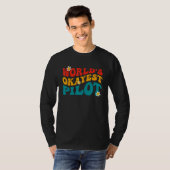 Werelds Oké Piloot Grappige Piloot T-shirt (Voorkant volledig)