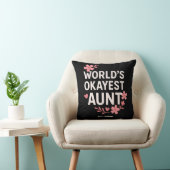 Werelds Oké Tante Grappig Moederdag Cadeau Kussen (Stoel)
