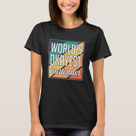 Werelds okéste barman t-shirt (Voorkant)