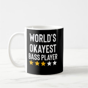 Werelds Okéste Basspeler Muziek Grappige Basgitaar Koffiemok