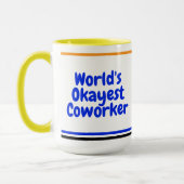 Werelds Okéste Collega | Op Maat Gemaakte Grappige Mok (Links)