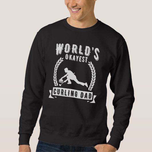 Werelds Okéste Curling Papa Curling Trui (Voorkant)
