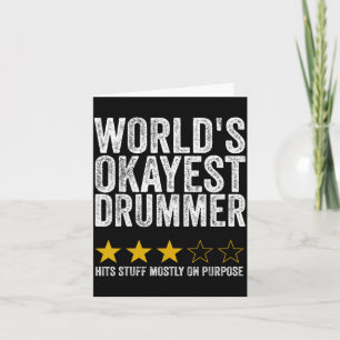 Werelds Okéste Drummer Slaat Spullen Met Opzet Kaart