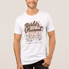 Werelds Okéste Echtgenoot Funny Gepersonaliseerd Tri-Blend Shirt
