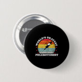 Werelds Okéste Flebotomist Grappige Flebotomie Vro Ronde Button 5,7 Cm (Voorkant /achterkant)